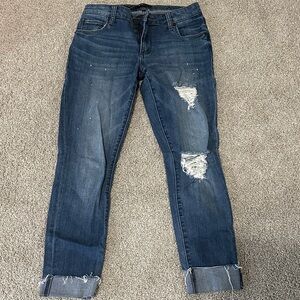 STS Blue Taylor Tomboy Dark Wash Distressed Jeans